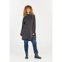 Weather Report Outdoorjacke WEATHER REPORT "Muggy", Damen, Gr. 46, grau (anthrazit), 100% Polyester, unifarben, lang, hoch geschlossener Ausschnitt, Jacken Outdoorjacke, in wasserdichter Qualität
