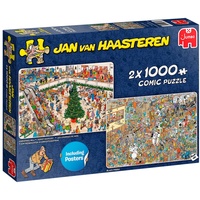 JUMBO Spiele Jan van Haasteren - Weihnachtseinkäufe - 2x 1000 Teile