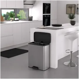 Curver Deco Bin 65 l Silber