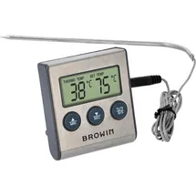 BROWIN Bratenthermometer 1,5 m rostfrei