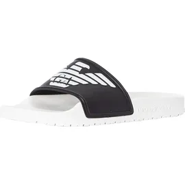 Emporio Armani Strandschuhe-44 weiße Flip-Flops - Schwarz, weiß