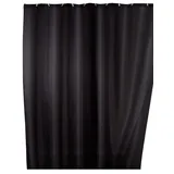 Wenko Duschvorhang Uni Black 180 x 200 cm schwarz