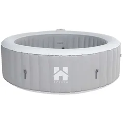 HOME DELUXE Aufblasbarer Whirlpool SPLASH - Farbe: Grau