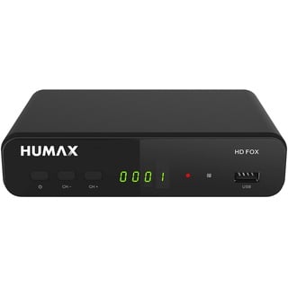 Humax Digital HD Fox digitaler HD Satellitenreceiver mit 1TB Festplatte HDD Sat Receiver zum aufnehmen. HDMI SCART DVB-S/S2 PVR Ready