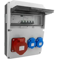 Doktorvolt Baustromverteiler Stromverteiler Wandverteiler 1x16A 2x230V Siemens Schutz Komplett