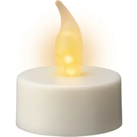 Kaemingk LED Teelicht Flacker-Effekt Ø 3,8 cm H. 4,6 cm weiß