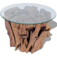 vidaXL Duygu Braun Teak 60 x 50 x 40 cm