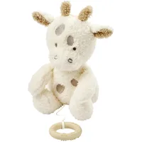 Nattou Spieluhr, Baby-Giraffe, Wiegelied «La-Le-Lu», Mit Ring, 100% Polyester, Teddy, Ecru