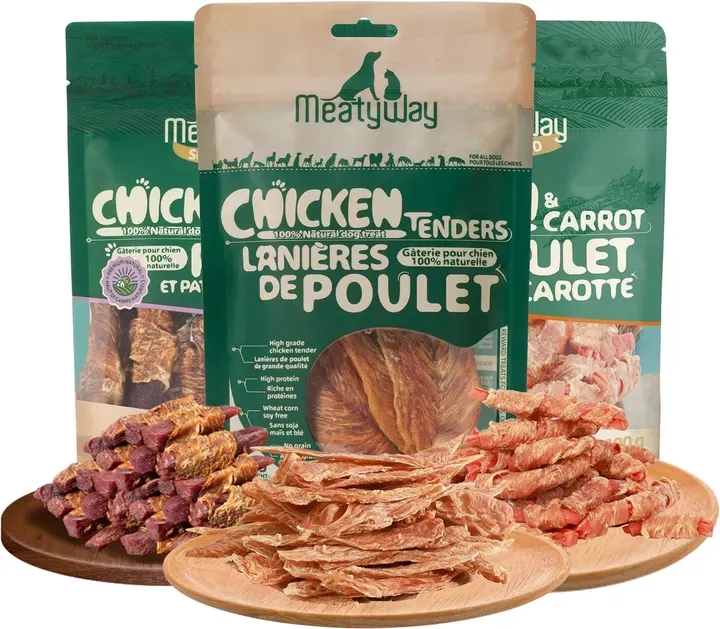 MeatyWay Ente, Ente und Birne, Ente und Süßkartoffel, 300 g, 3 Packungen