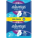 Always Ultra-Binden Day Long 2 mit Flügeln, Big Pack