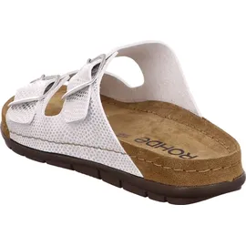 ROHDE Damen Pantolette gemusterter Zweiriemer mit Schnalle Rodigo-D 5872, Größe:38 EU,