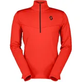 Scott Defined Light Fleece Mit Halbem Reißverschluss - Turbo Red - XL