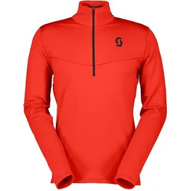 Scott Defined Light Fleece Mit Halbem Reißverschluss - Turbo Red - XL