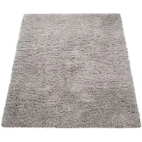 KADIMA DESIGN Hochflorteppich 120 x 160 cm Grau