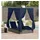vidaXL Doppelliege Sonnenliege 205 x 129 x 200 cm Grau