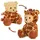 brubies Teddy Giraffe 25 cm Braun/Beige/Hellbraun