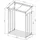 Quick Star Kaminholzregal Metall 130 x 70 x 185 cm mit Wetterschutz Anthrazit