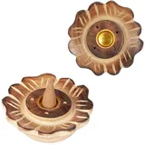 Marrakesch Orient & Mediterran Interior 2er Set Räucherkegelhalter Warda