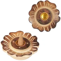 Marrakesch Orient & Mediterran Interior 2er Set Räucherkegelhalter Warda