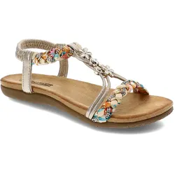 Goldene Sandalen Artiker Flache Schuhe, 36