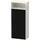 Duravit Zencha Halbhochschrank 400 x 96,1 x 24 cm Schwarz Linienstruktur/Weiß supermatt Glas/MDF