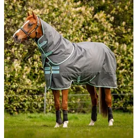 Horseware Amigo Hero Ripstop Plus 200g Turnout Decke 600D Medium Shadow/Blue Haze & Navy, Größe:4'6 - Blau