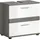 WELLTIME LUCCA Waschbeckenunterschrank 60 x 57 x 34 cm Grau/Silberfarben