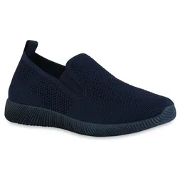 Damen Slip Ons in Dunkelblau