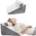 Vevor Bettkeilkissen, 3-teiliges orthopädisches Lesekissen-Set, mit Jacquard-Bezug & Schaumstoffunterstützung, Kissen nach Operationen zur Linderung
