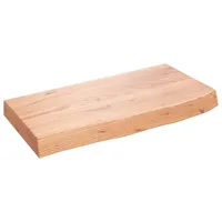 VidaXL Waschtischplatte, Hellbraun 60x30x(2-6) cm Massivholz Behandelt