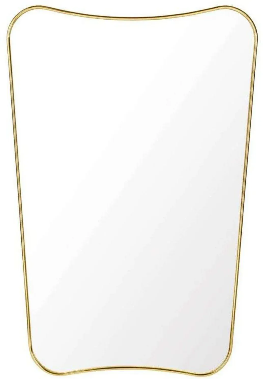 Spiegel GUBI, Gold / Messing, Glas - 54 - 80