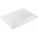 MSS e.K. Cotton Bezug / Ersatzbezug für Viscotopper/ Matratzentopper/ Auflagen - 180 x 200 cm