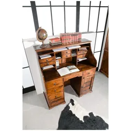Massivmoebel24 Sekretär Akazie 128x58x138 honig lackiert Oxford #0516