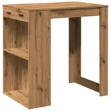 vidaXL Bartisch Artisan-Eiche 102x70x103,5 cm Holzwerkstoff