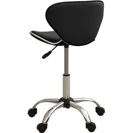 vidaXL Bürostuhl Kunstleder Schwarz