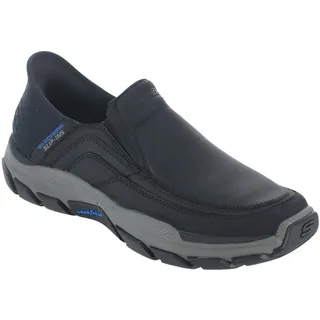 SKECHERS Herren Respecté – Elgin Mains Libres À Enfiler Slipper, Schwarz, 45.5