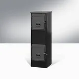 Dauerbrandofen KERPENII 5,5kW H881xB288xT288mm, schwarz