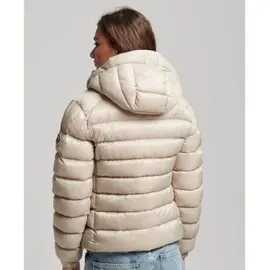 Superdry Damen. Fuji Steppjacke mit Kapuze Pelikan beige 44 - 44