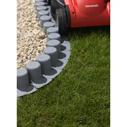 Beetumrandung PROSPERPLAST, grau (anthrazit), H:6,5cm T:11cm, Kunststoff, Beeteinfassungen