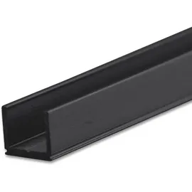 ISOLED LED Aufbauprofil SURF6 Aluminium schwarz RAL9005, 200cm