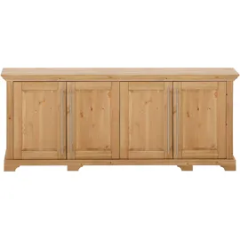 OTTO home Kommode OTTO HOME "Melissa", beige (natur), B:171cm H:70cm T:39cm, Massivholz, Sideboards, Kommode, aus massiver Kiefer, FSC zertifiziert, 4-türig, Breite 171 cm