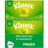 Kleenex Balsam Taschentücher, 4-lagig, Ideal bei Erkältungen und Allergien, 16 x 12 Packungen à 9 Tücher, Vorratspackung