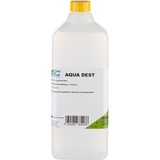 Medicalcorner24 Aqua Dest destilliertes Wasser 1 Liter Flasche, unsteril und mikrofiltriertes Wasser, Laborwasser 1000ml