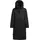 khujo Damen Wintermantel warmer Parka mit weichem Teddyfleece an der Kapuze, Taillenzugband und magnetischer Abdeckleiste Agneta-YM Black Gr. XS - XS