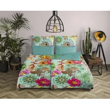 Muller Textil Ximena Blumen/Mandala Bunt 155 x 220 cm + 80 x 80 cm