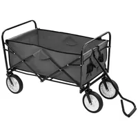 VidaXL Klappbarer Handwagen Stahl Grau