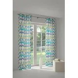 Wirth Vorhang WIRTH "Berlare" Gr. 5, blau, B:132cm H:255cm, Jacquard, Baumwolle, Polyester, Gardinen