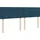 vidaXL Boxspringbett mit Matratze Blau 180x200 cm Samt