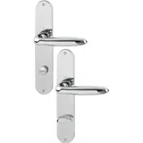 HOPPE Langschildgarnitur Verona M151/302 MS F49-R Bad SK/OL 78mm DIN L/R