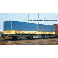 LILIPUT H0 (1:87) L235224 Containertragwagen, Lgjs 571.1, 440 4 668-1, mit 2 Wechselpritschen MOLL Spedition, Ep.IV